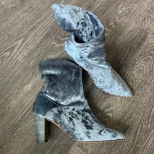 Free people moonlight crushed velvet Booties